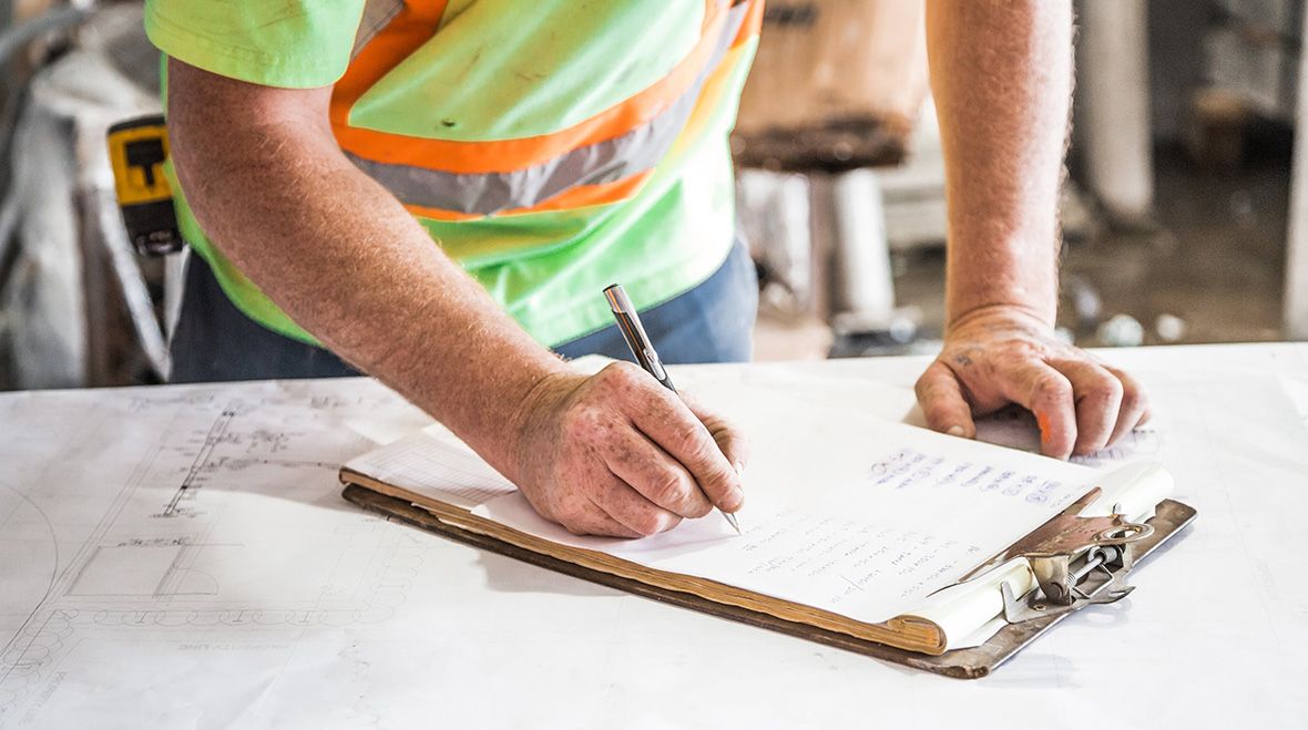 Property Developer filling in a Section 20 notice